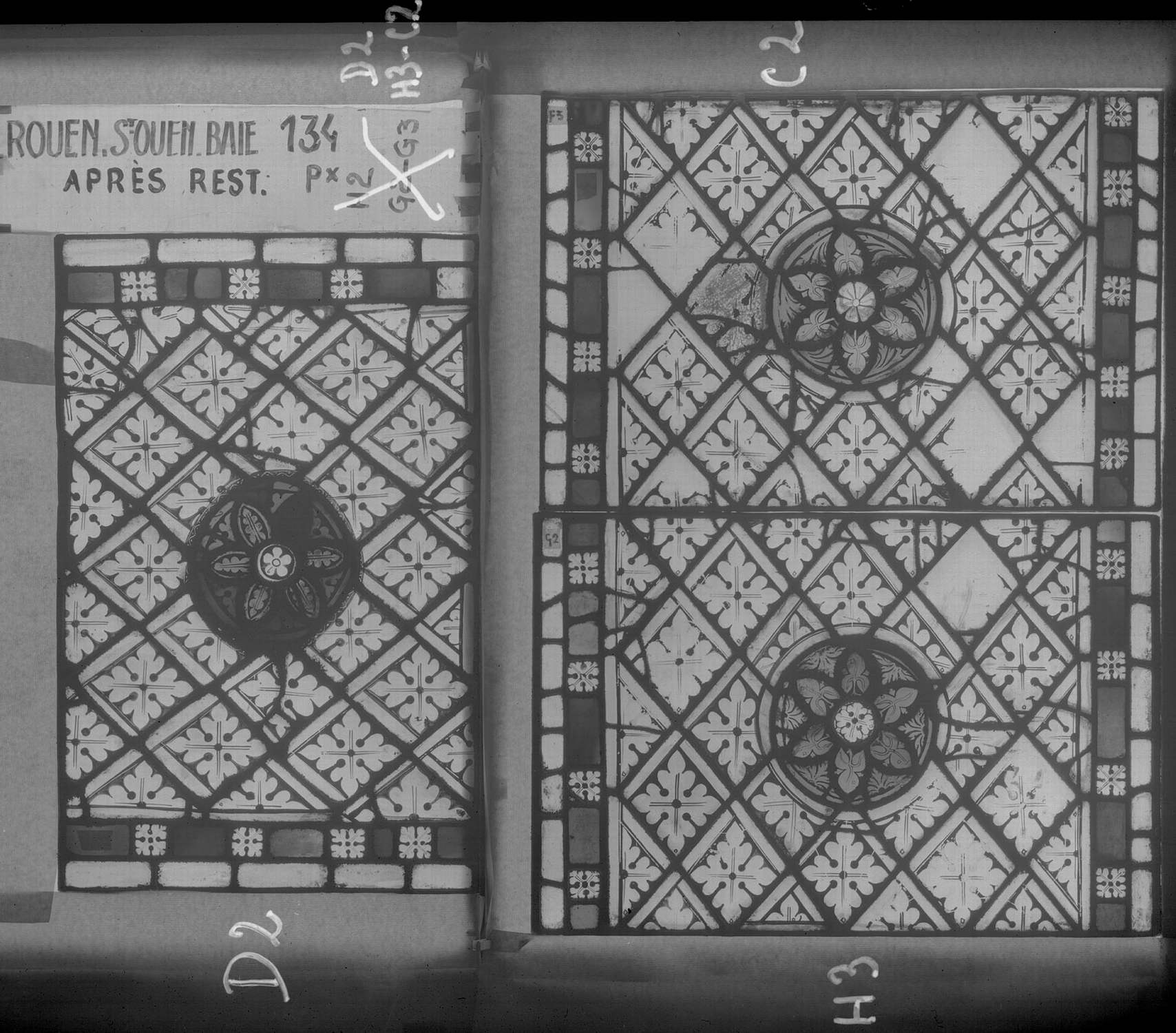 Baie 134 ; Panneaux D2 - H3 - C2