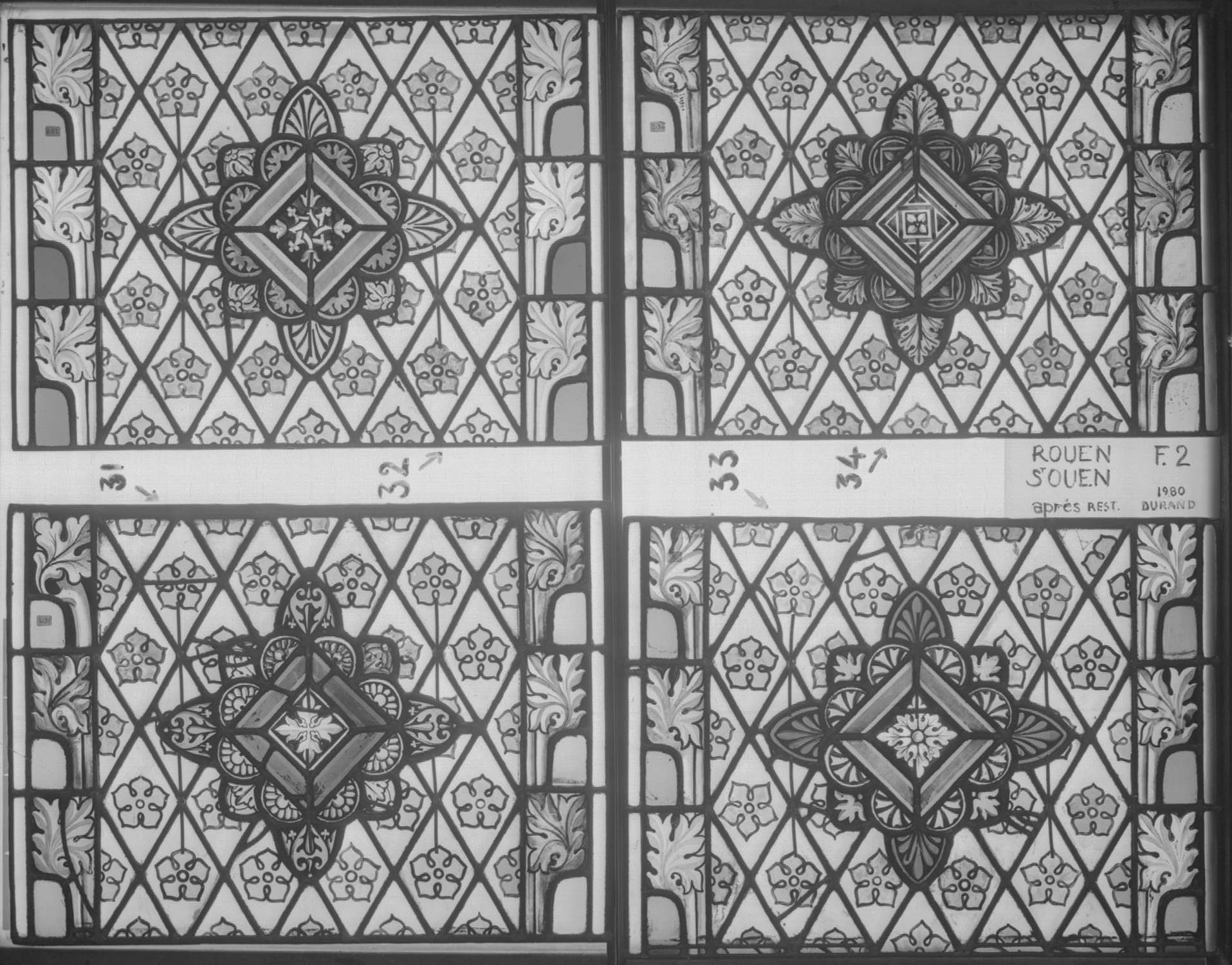 Fenêtre 2 ; Panneaux 31 - 32 - 33 - 34