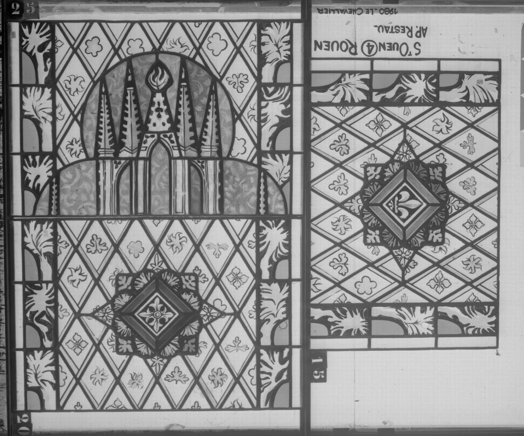 Fenêtre 4 ; Panneaux 15 – 25 – 20