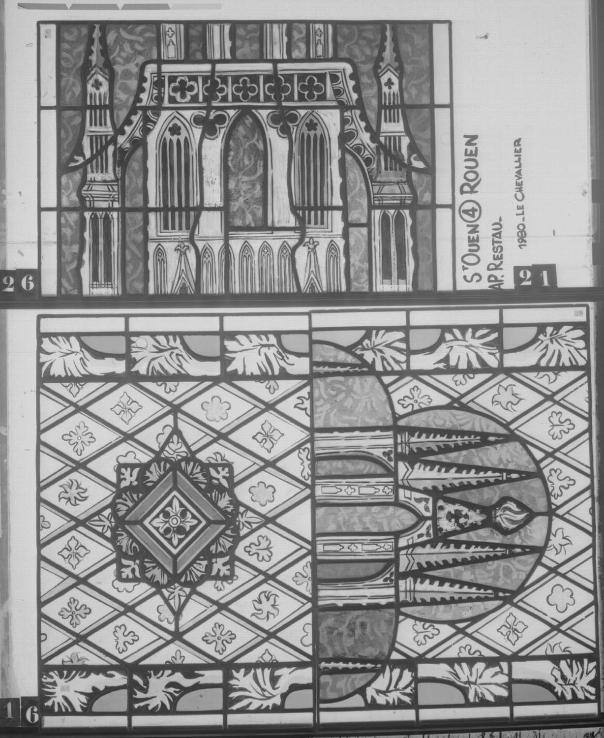 Fenêtre 4 ; Panneaux 16 - 21 - 26