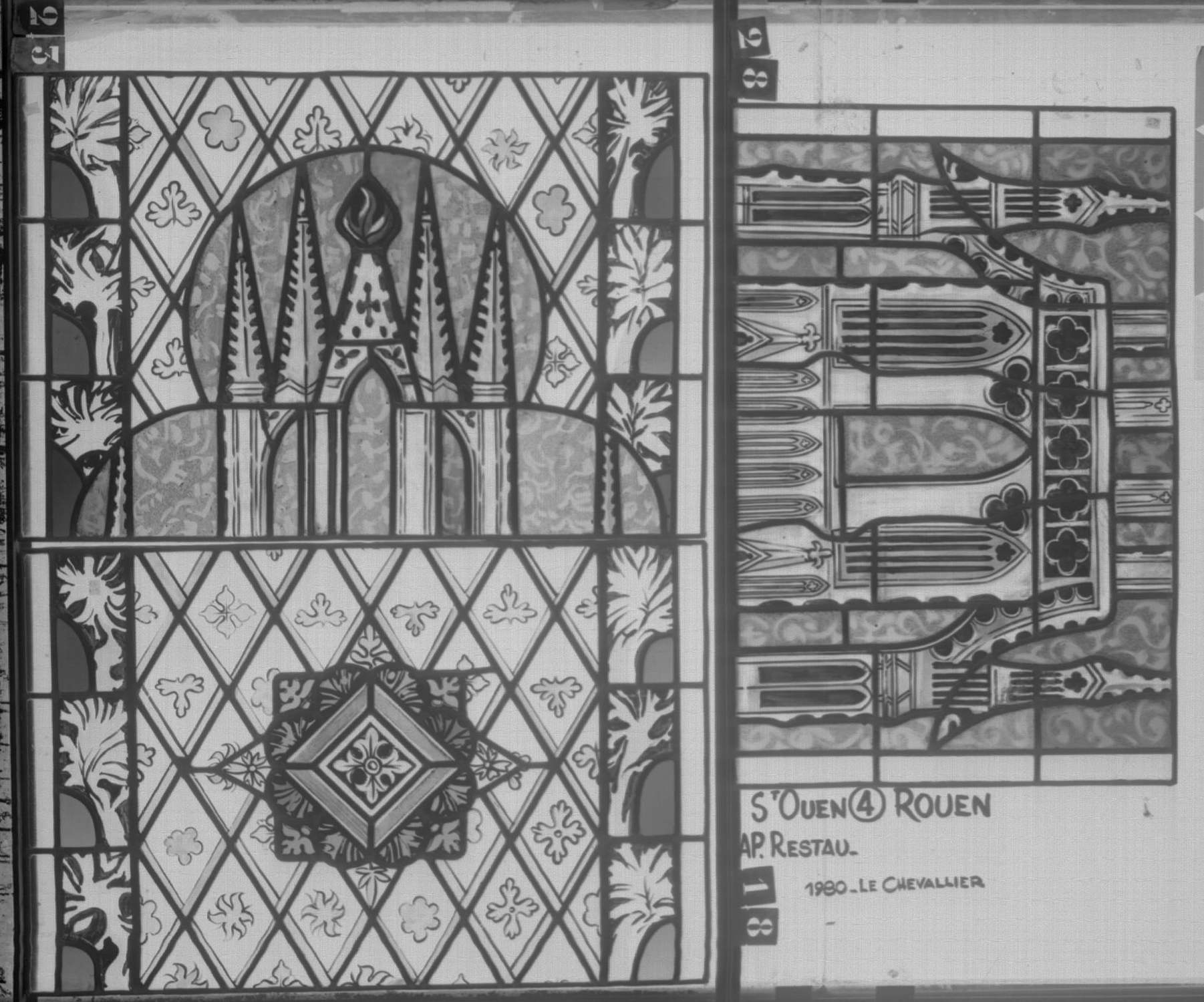 Fenêtre 4 ; Panneaux 18 - 28 - 23