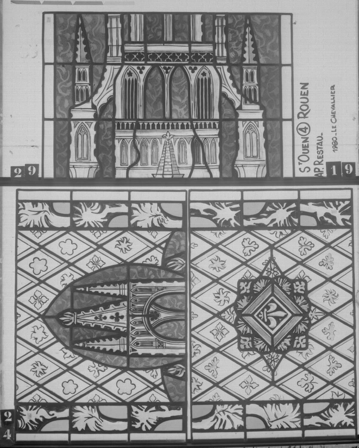 Fenêtre 4 ; Panneaux 19 - 24 - 29