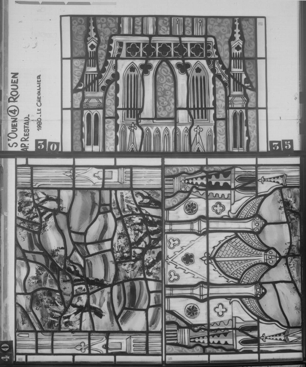 Fenêtre 4 ; Panneaux 30 - 35 - 40