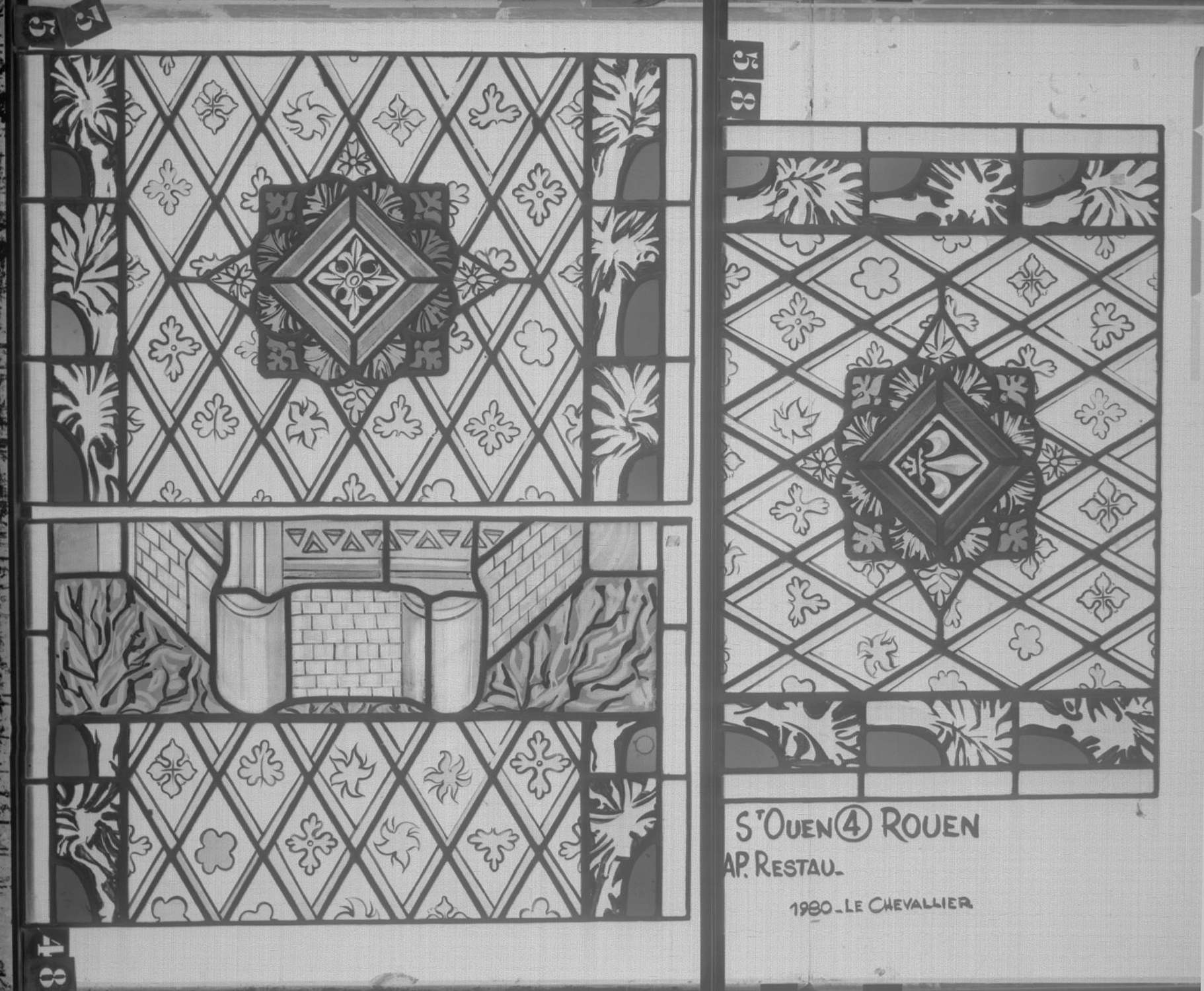 Fenêtre 4 ; Panneaux 35 - 48 - 58