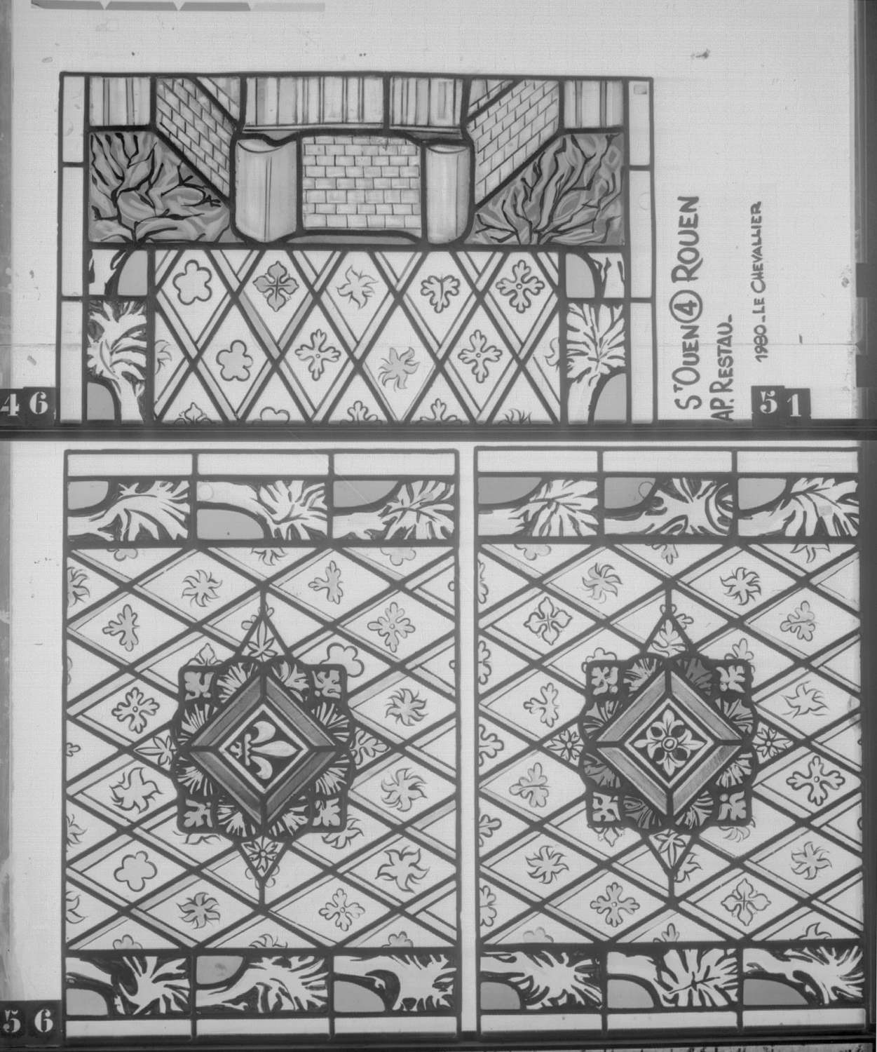 Fenêtre 4 ; Panneaux 46 - 51 - 56