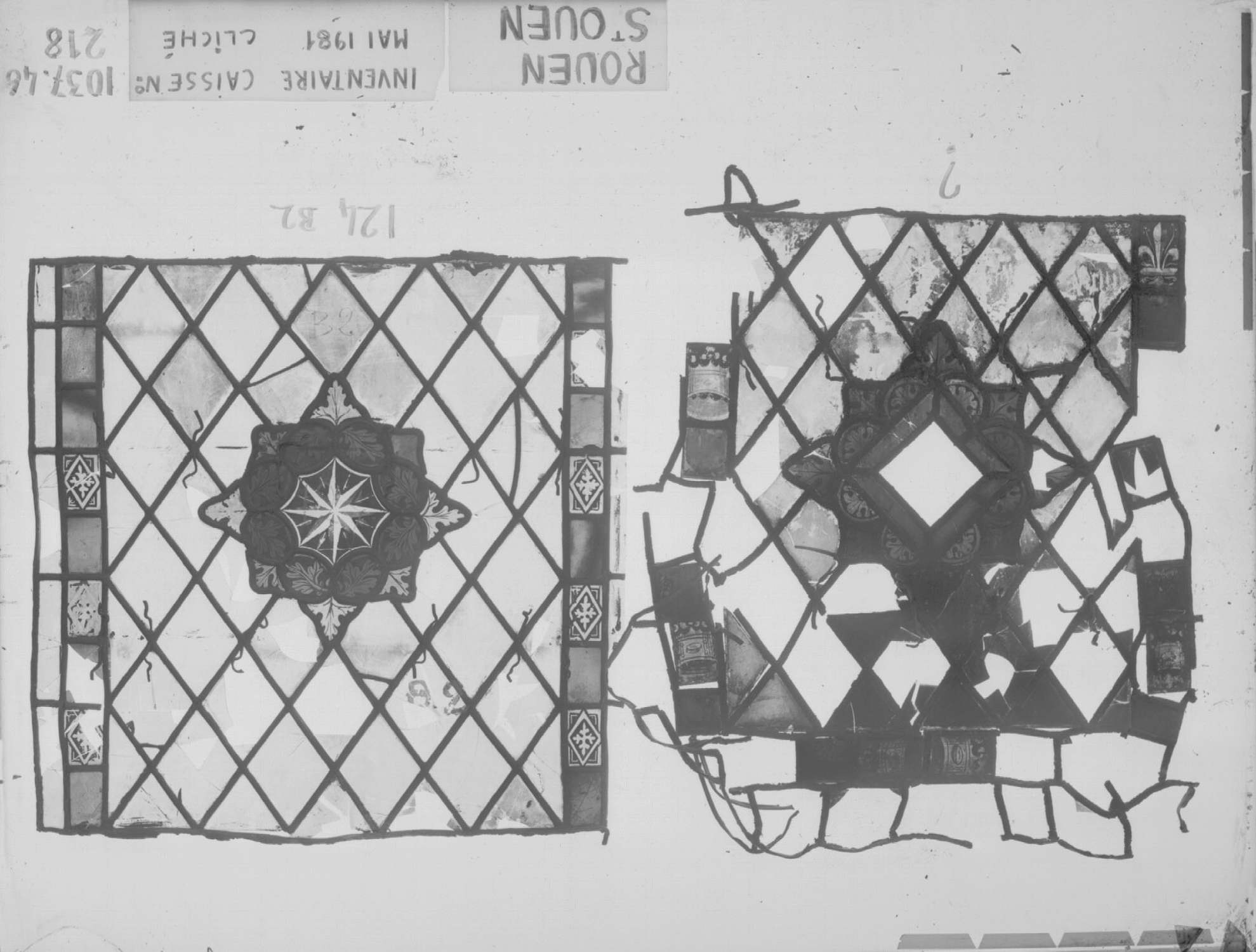 Panneau 124.B2 ; Fragment non numéroté