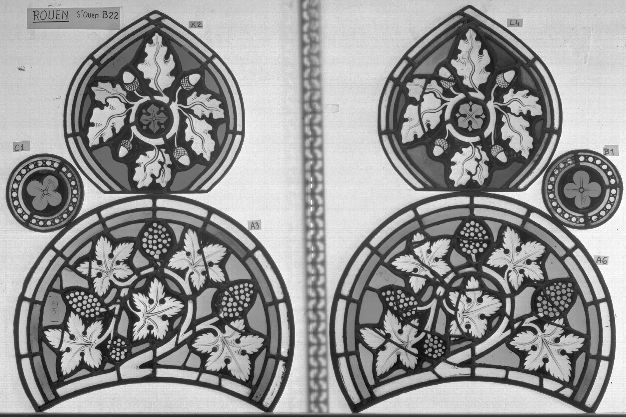 Baie 22 ; Fragments C1 - K2 - A3 - L4 - B1 - A6