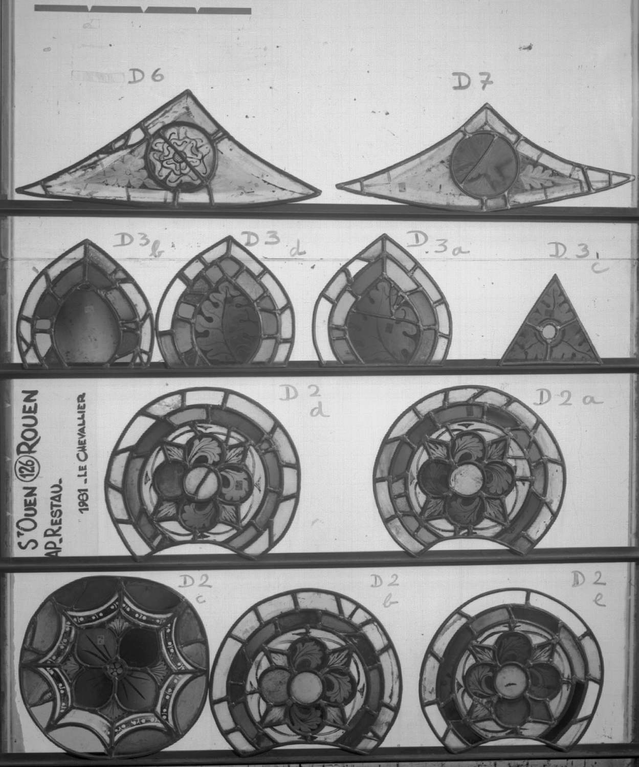 Fenêtre 126 ; Panneaux D1 - D2 - D3 - D6 - D7