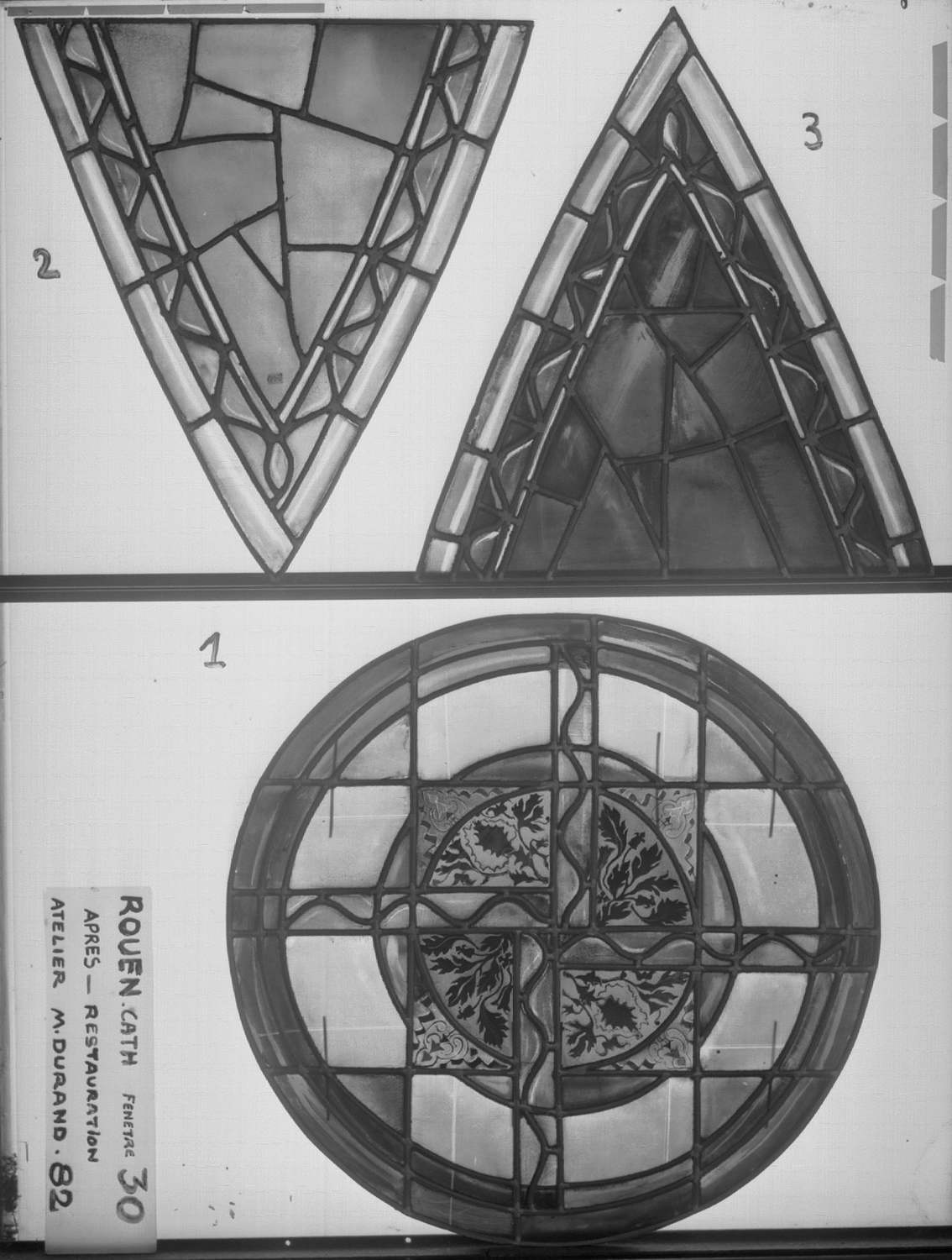 Fenêtre 30 ; Panneaux 1 - 2 - 3