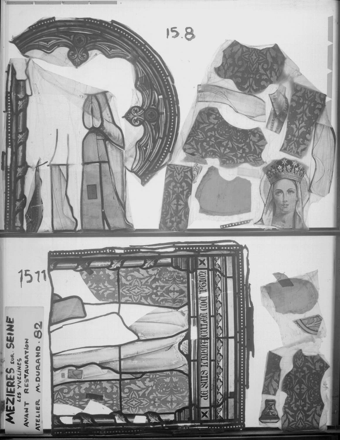 Fenêtre 15 ; Panneaux 8 – 11 (Sainte Vierge)