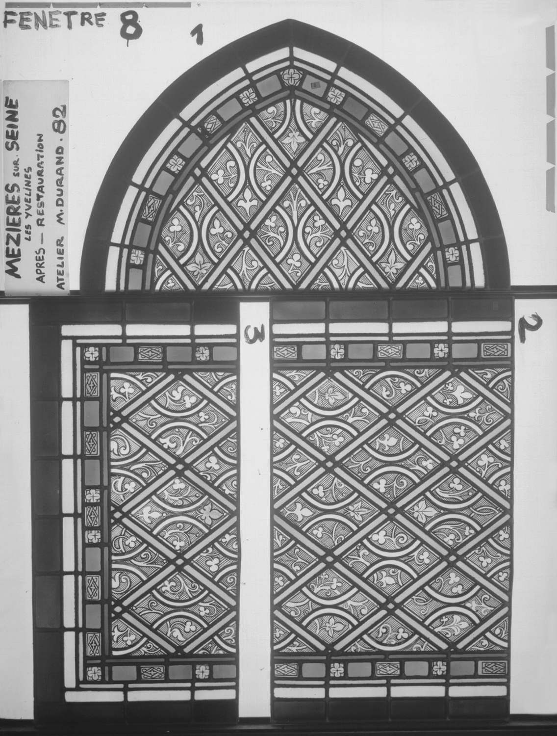 Fenêtre 8 ; Panneaux 1 - 2 - 3