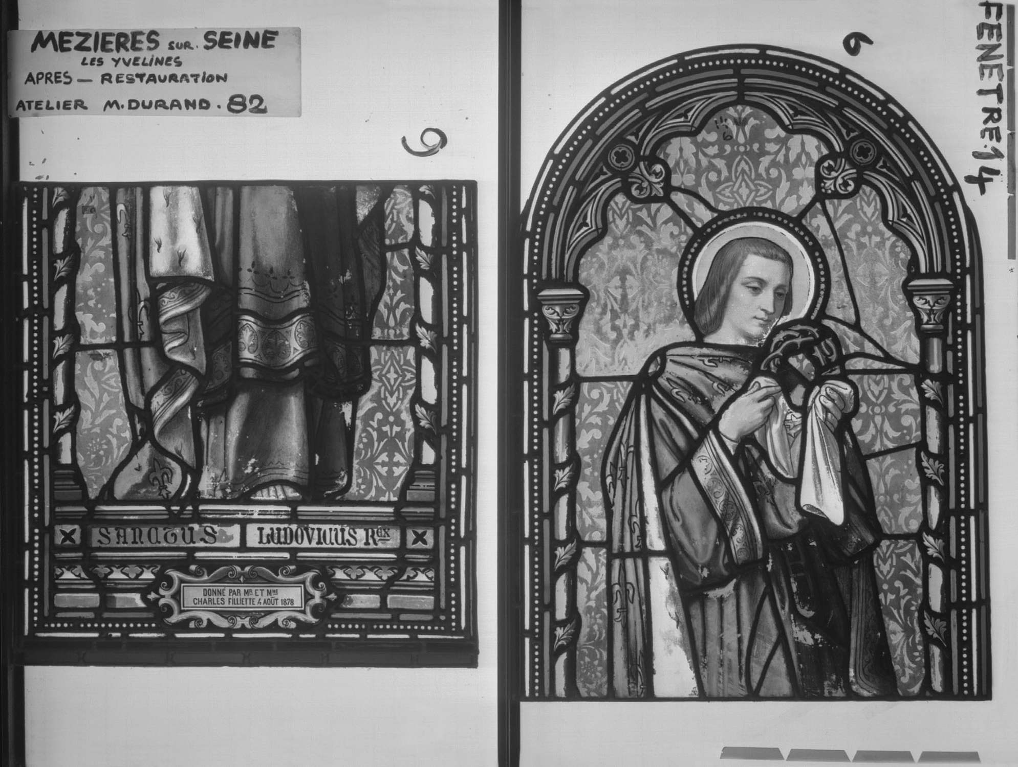 Fenêtre 14 ; Panneaux 6 – 9 (Saint Louis)