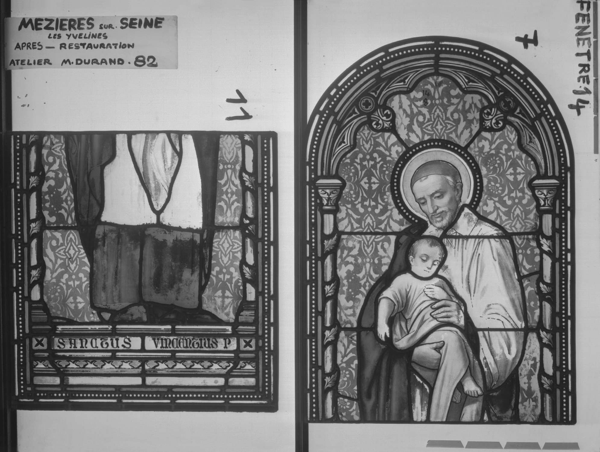 Fenêtre 14 ; Panneaux 7 – 11 (Saint Vincent de Paul)