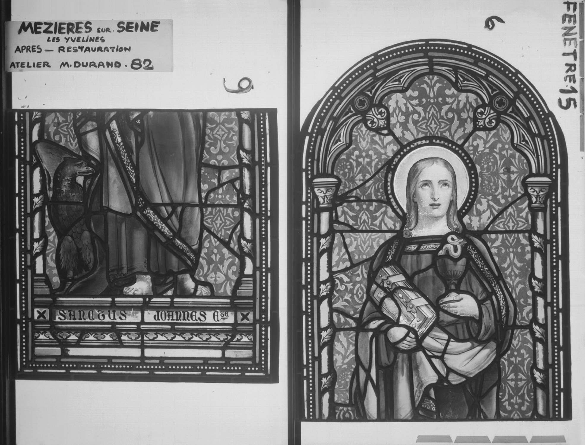 Fenêtre 15 ; Panneaux 6 – 9 (Saint Jean)