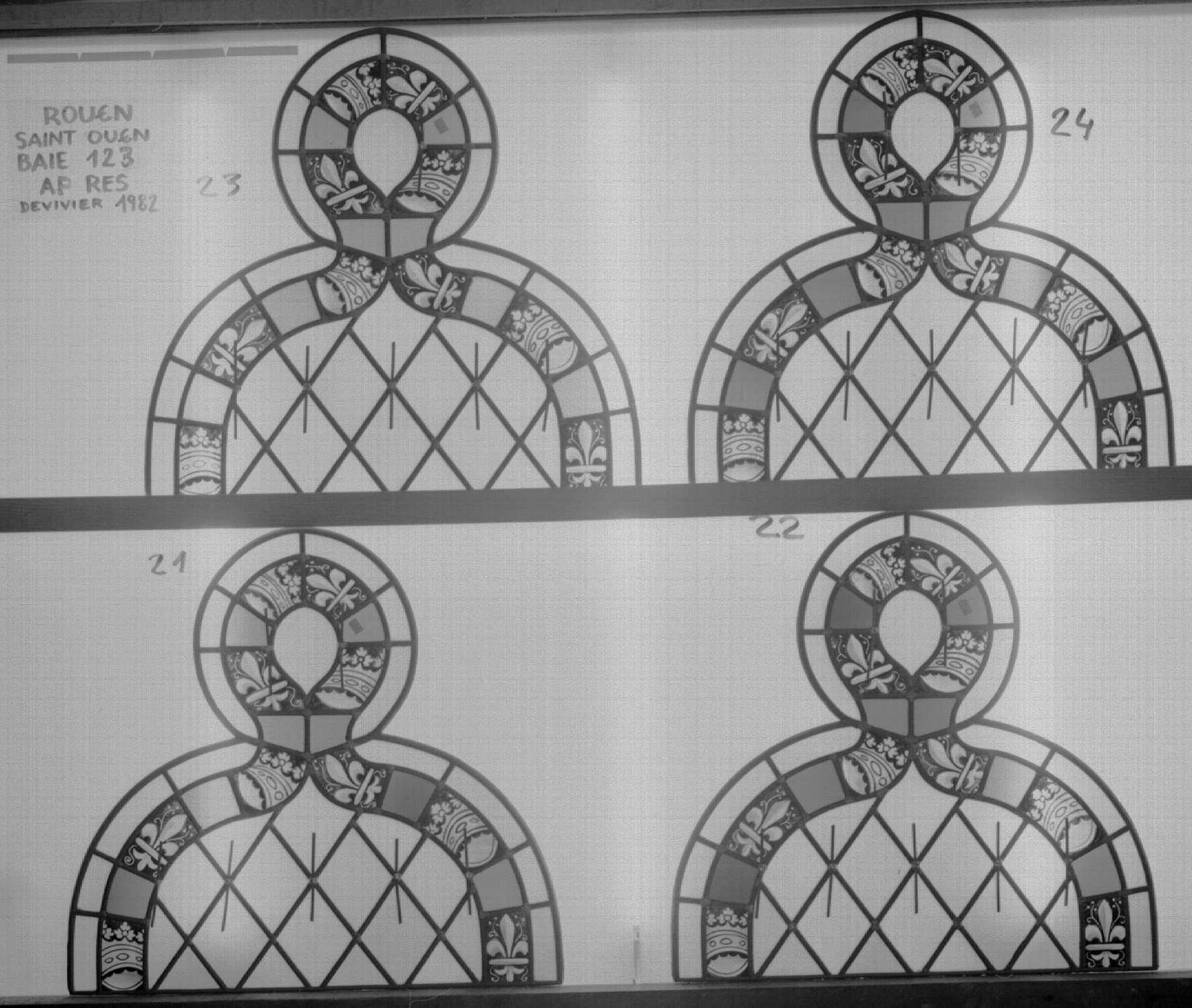 Fenêtre 121 ; Lobes 23 - 24 - 21 - 22