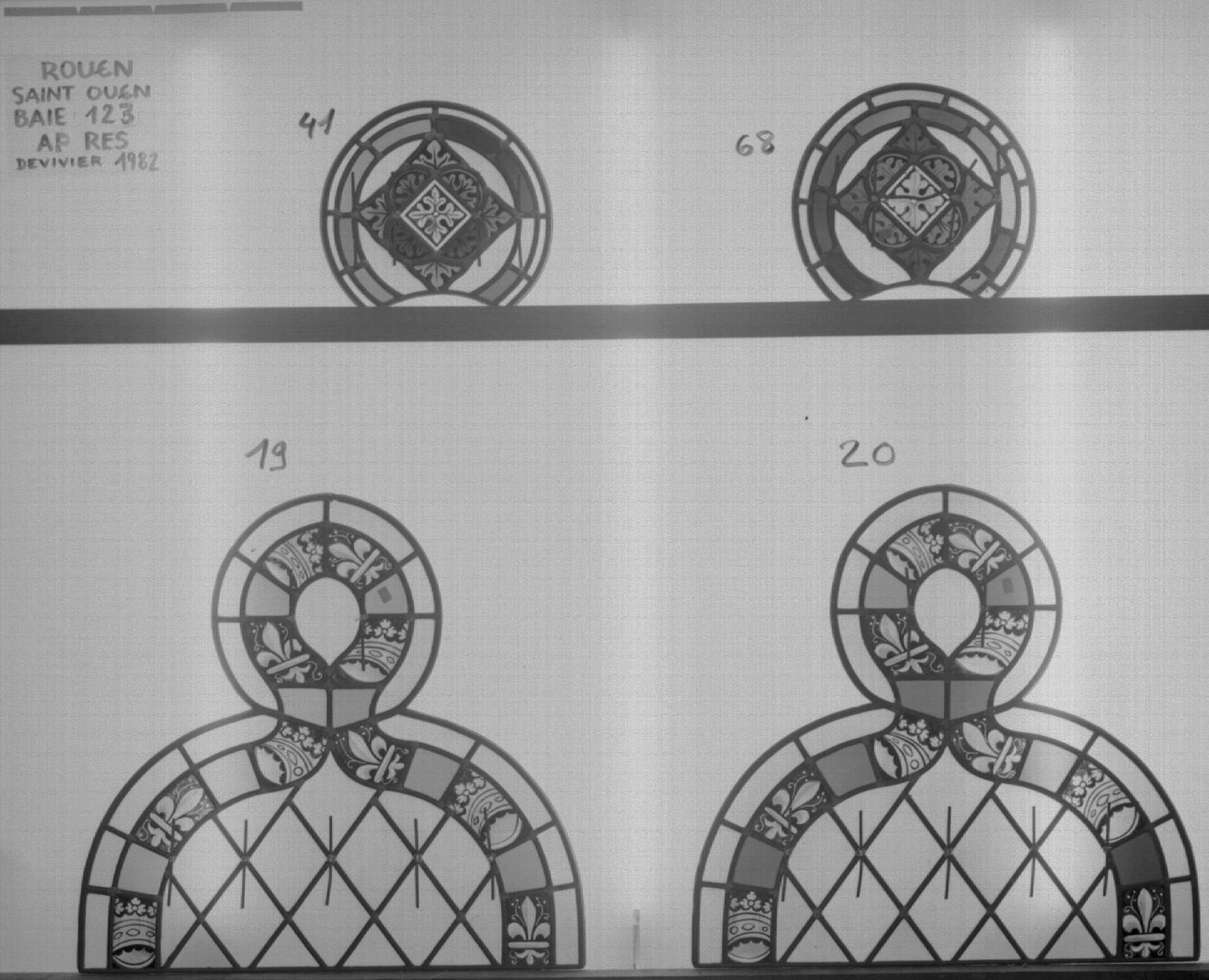 Fenêtre 123 ; Lobes 19 - 20 ; Fragments 41 - 68