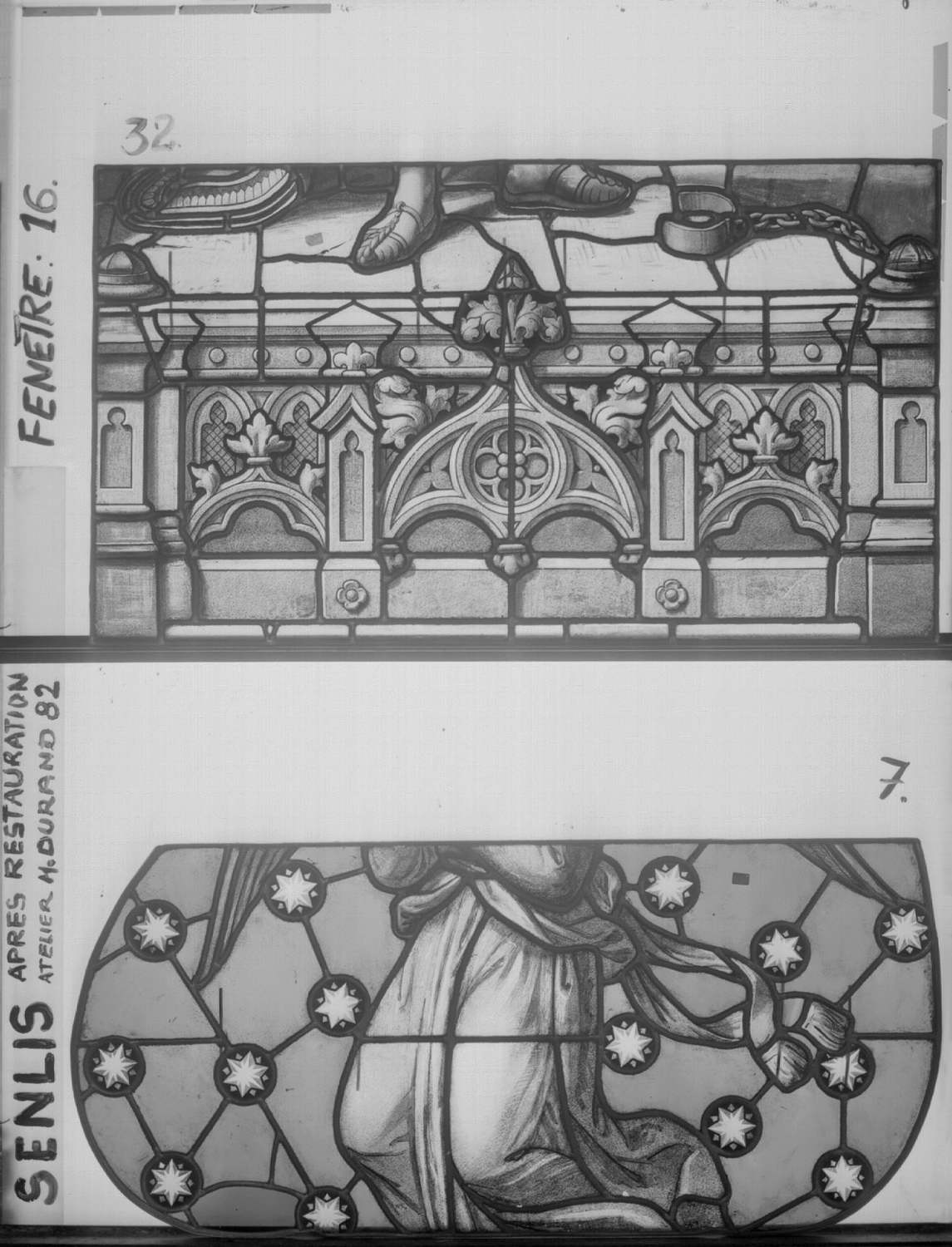 Fenêtre 16 ; Haut du choeur ; Panneaux 7 - 32