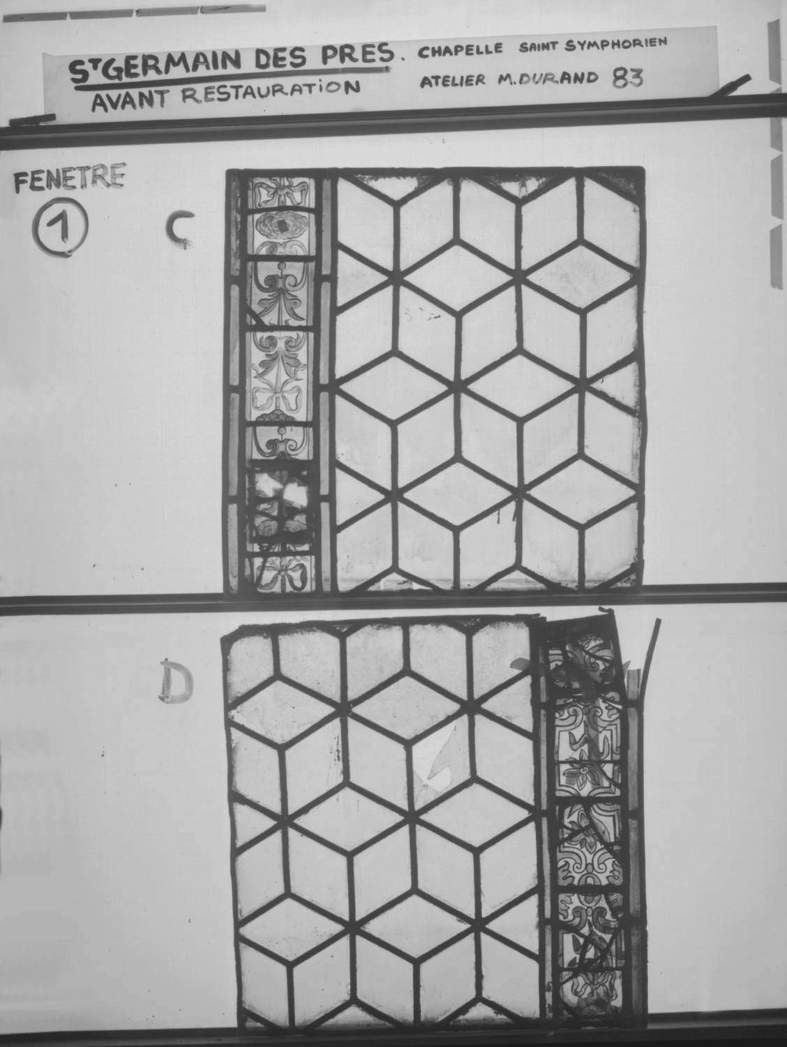 Fenêtre 1 ; Panneaux C - D