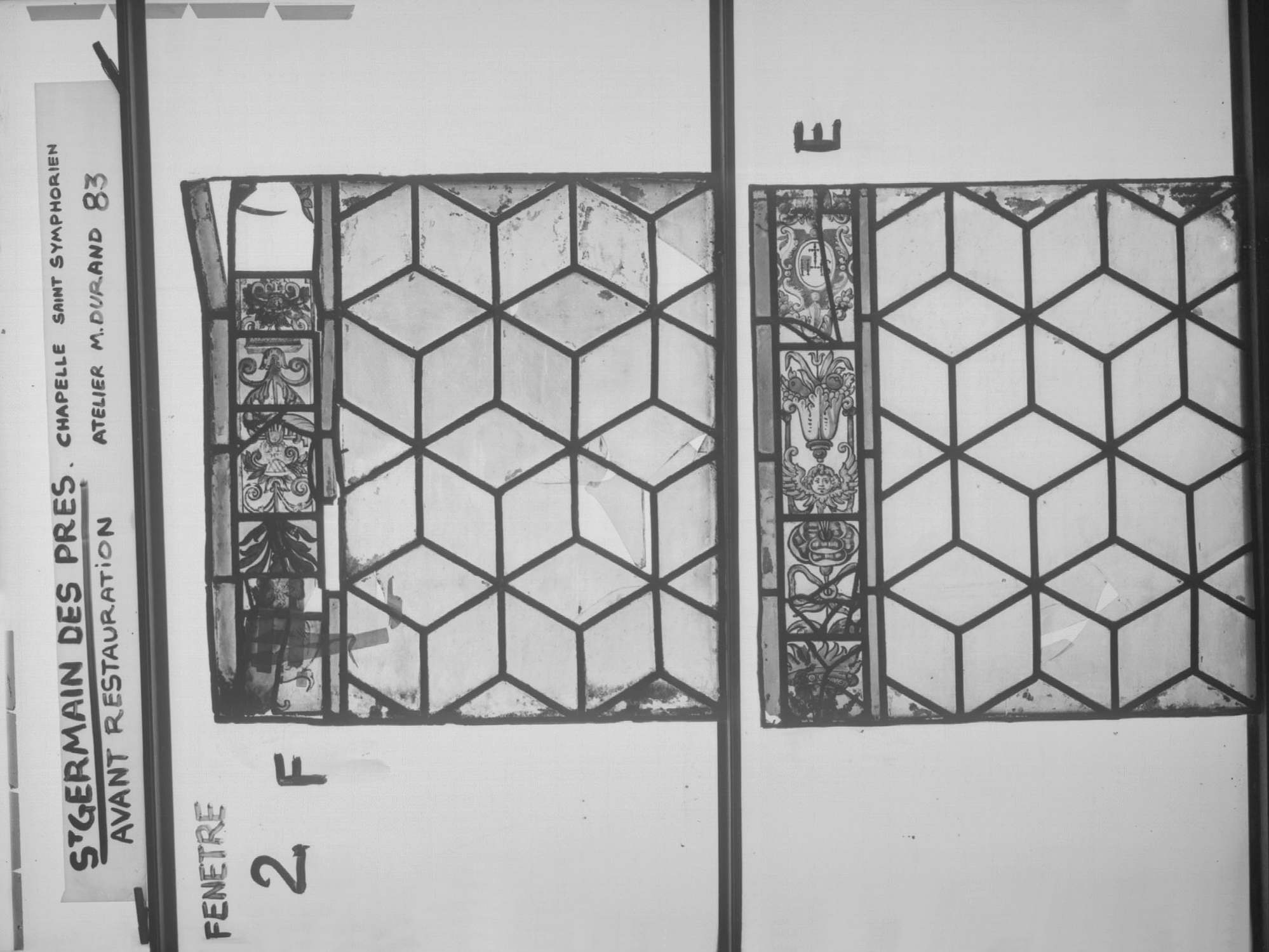 Fenêtre 2 ; Panneaux F - E