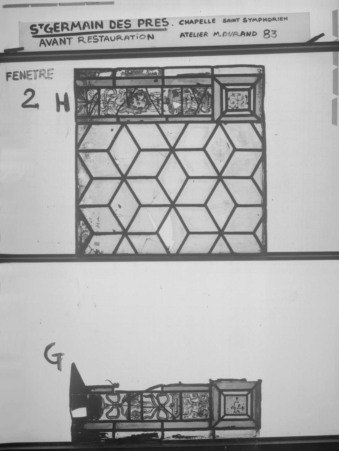 Fenêtre 2 ; Panneaux H - G