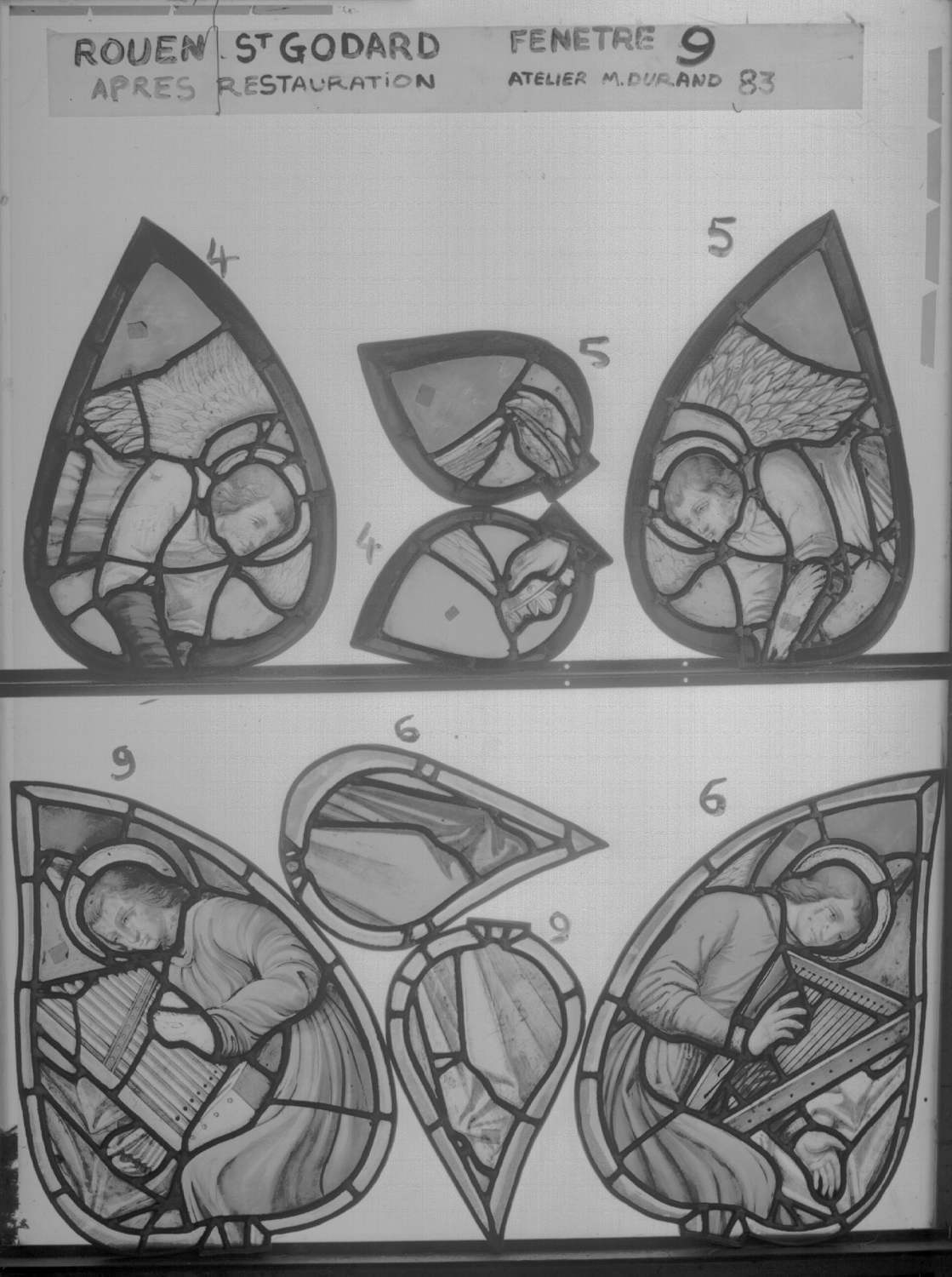 Fenêtre 9 ; Fragments 4 - 5 - 6 - 9