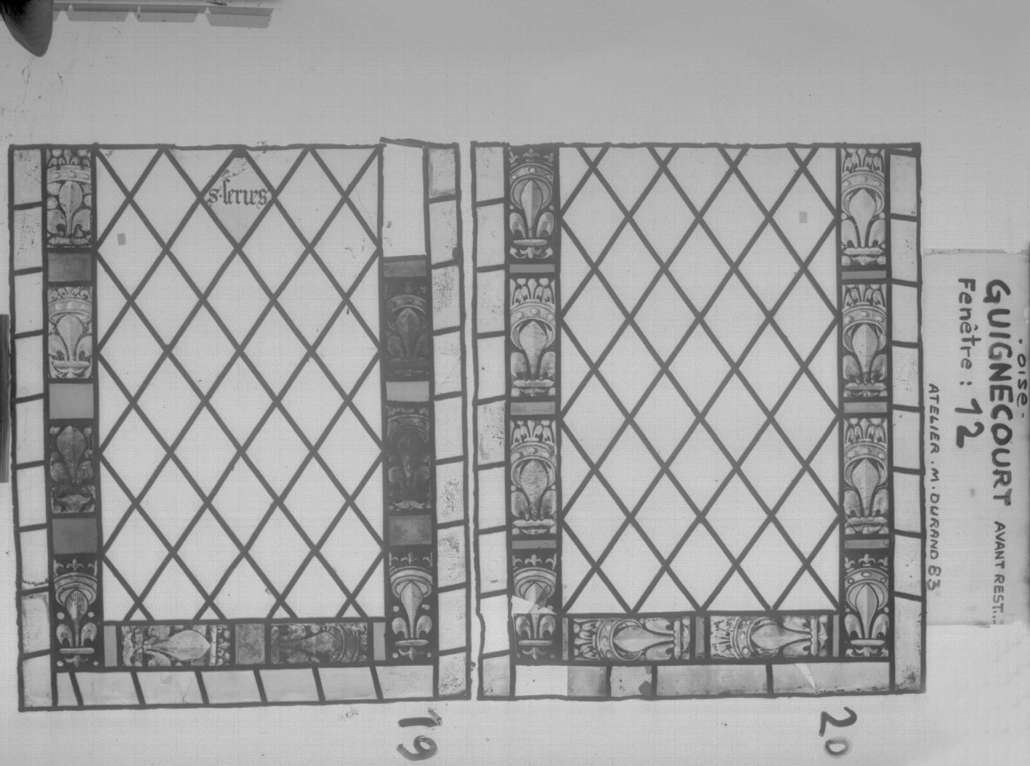 Fenêtre 12 ; Panneaux 19 - 20