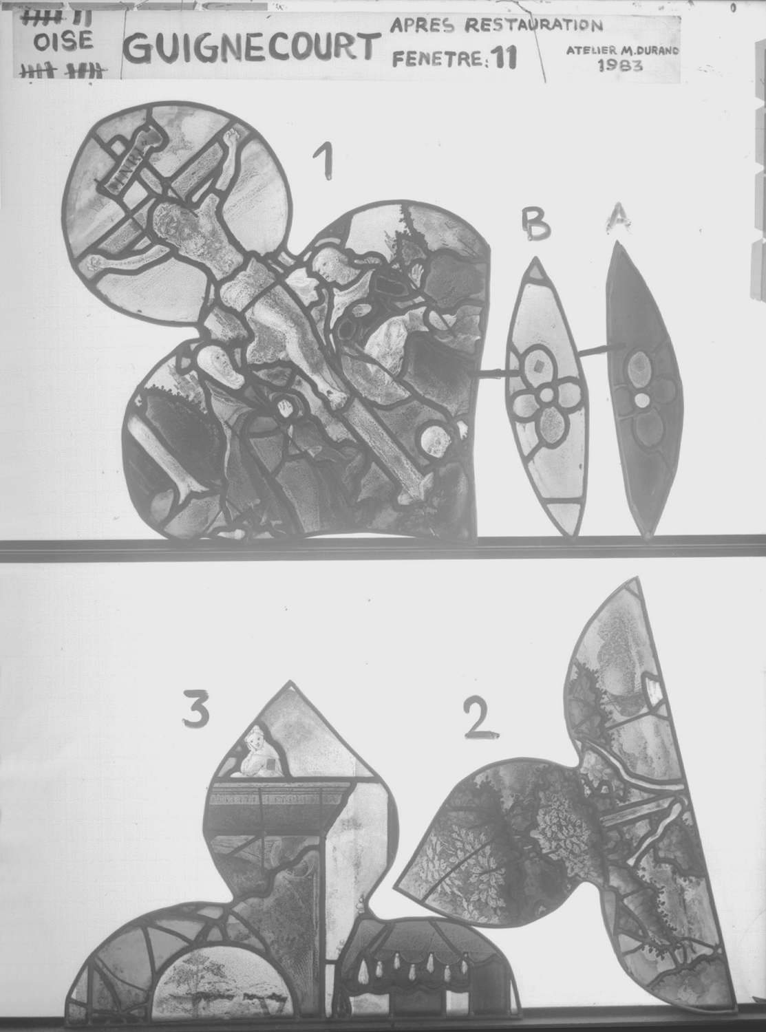 Fenêtre 11 ; Lobes 1 - 2 - 3