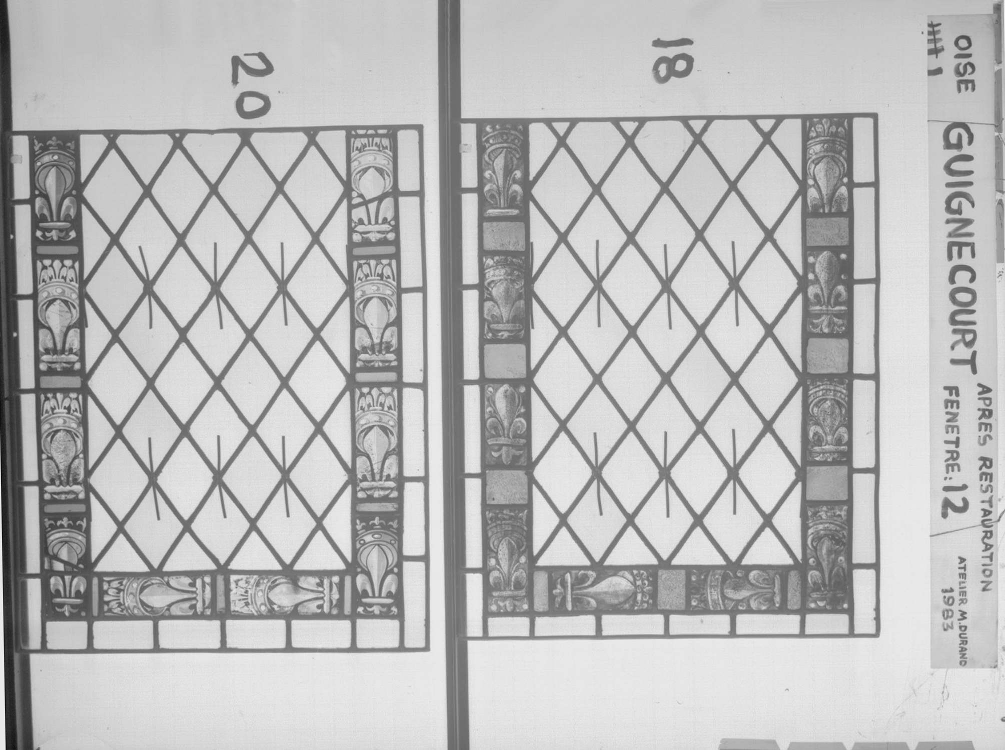 Fenêtre 12 ; Panneaux 18 - 20