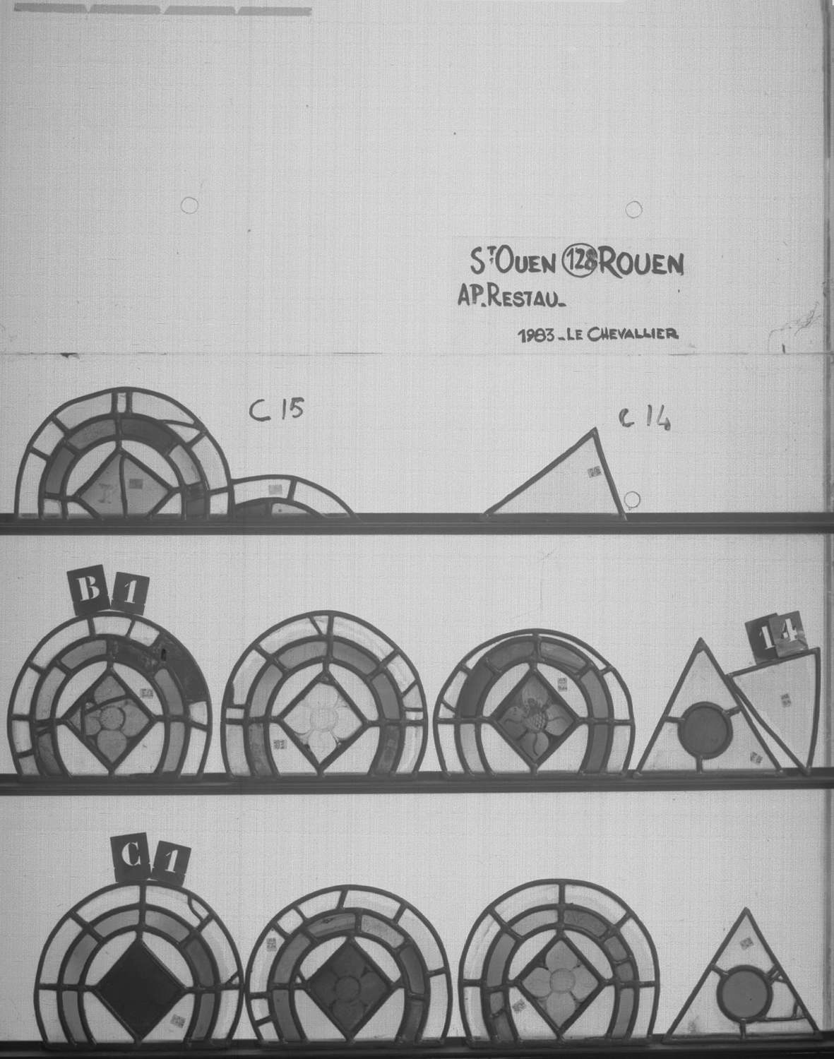 Fenêtre 128 ; Fragments C14 – C15 – C1 - B1 - B14