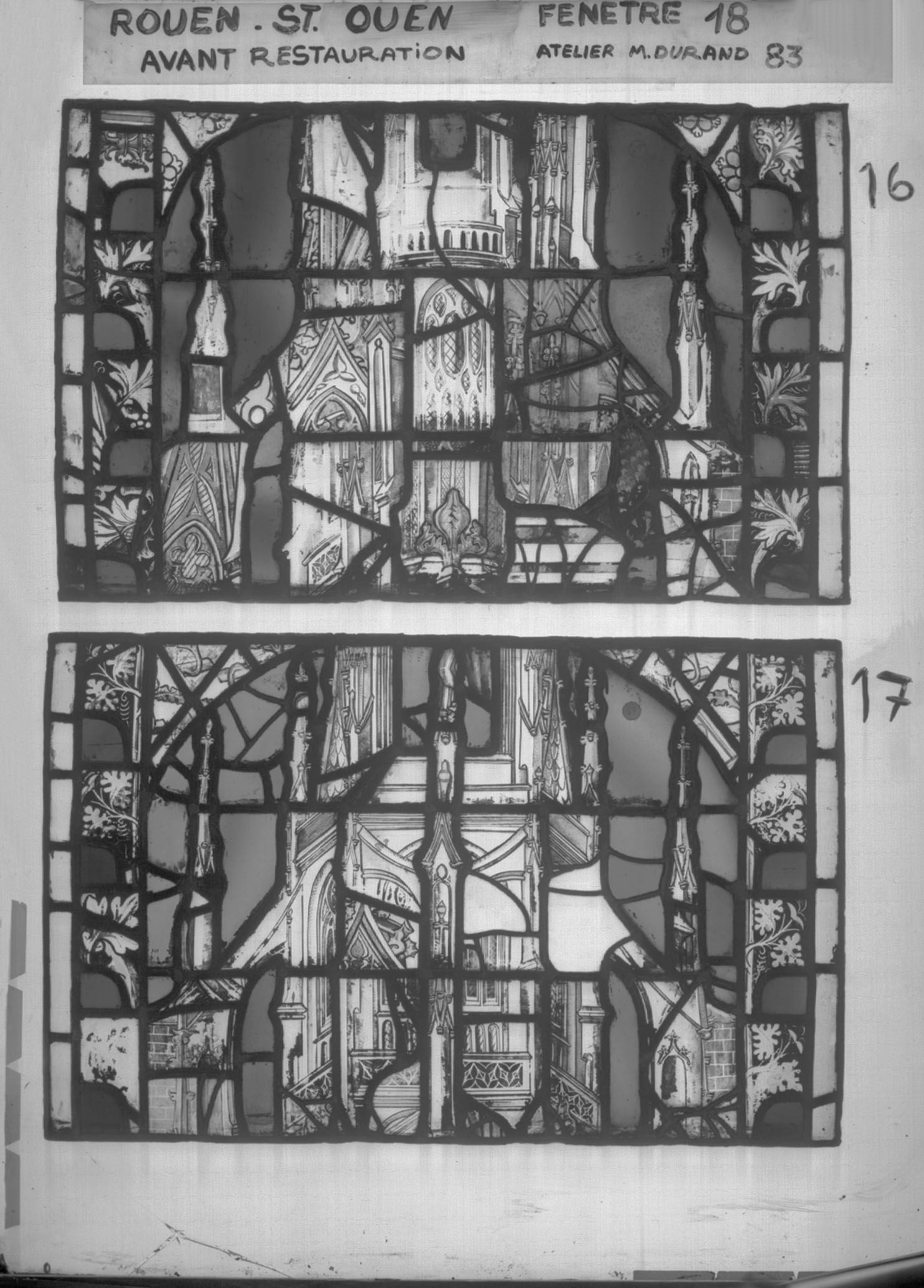 Fenêtre 18 ; Panneaux 16 - 17