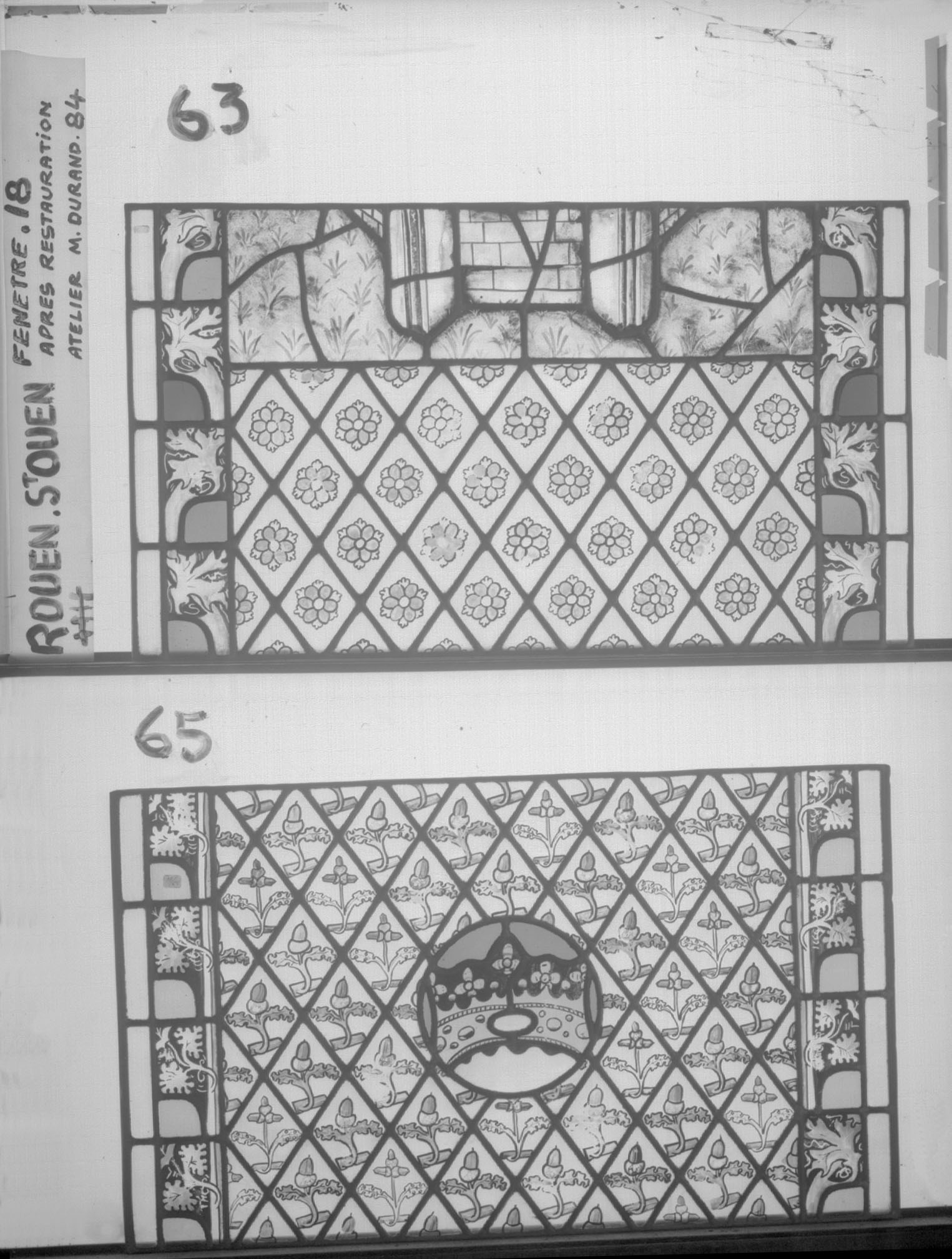 Fenêtre 18 ; Panneaux 63 - 65