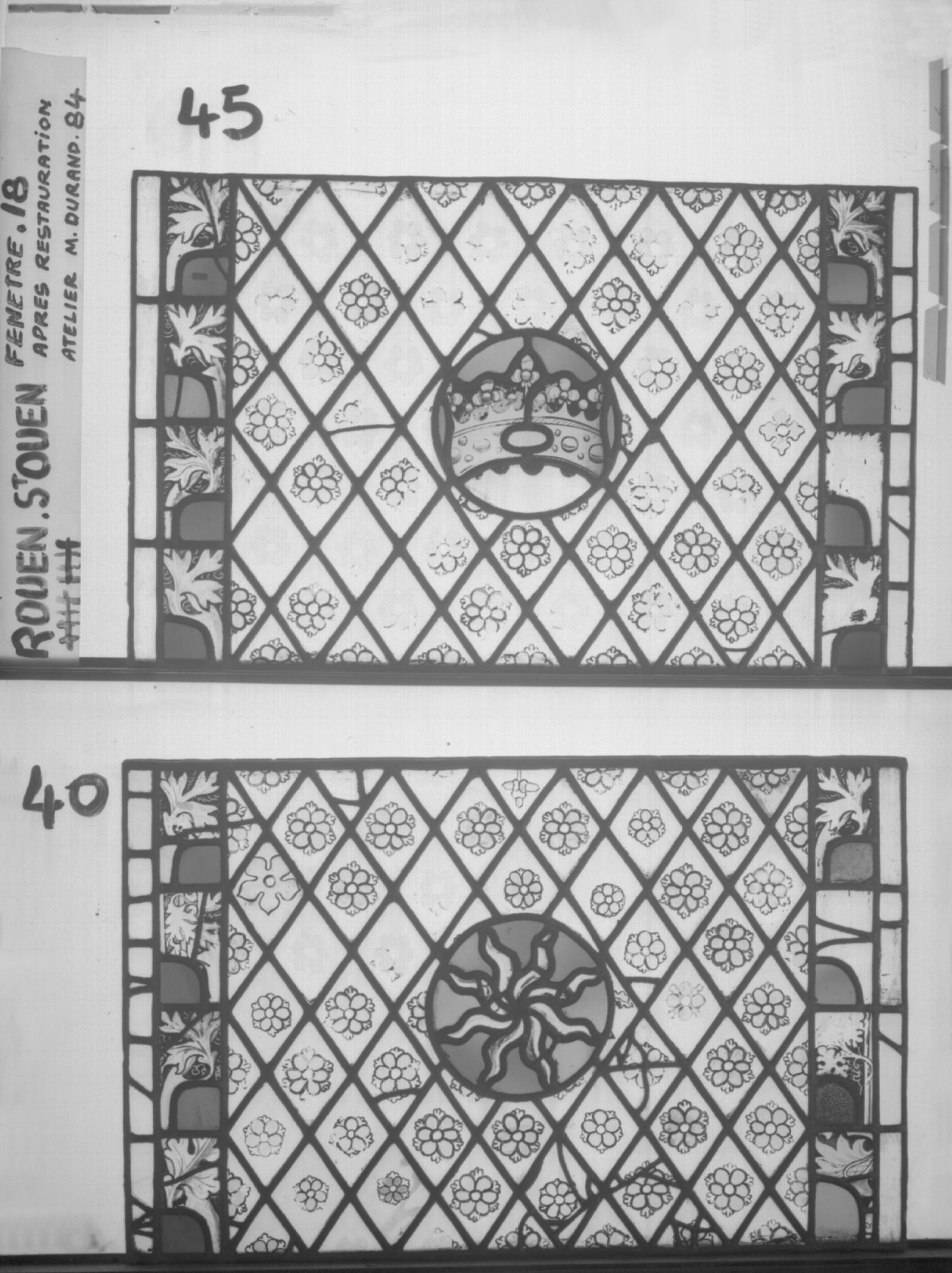 Fenêtre 18 ; Panneaux 40 - 45