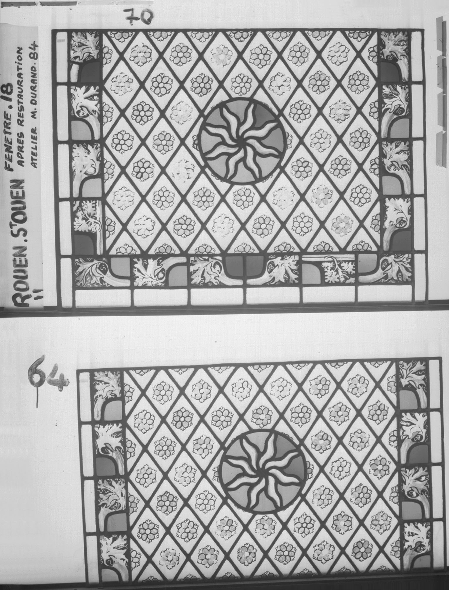 Fenêtre 18 ; Panneaux 64 - 70