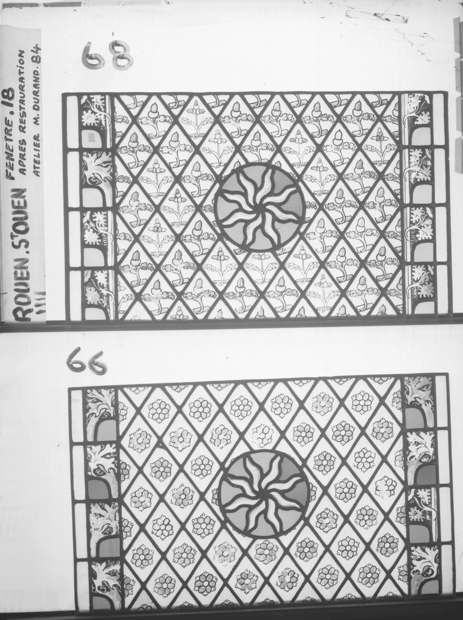 Fenêtre 18 ; Panneaux 66 - 68