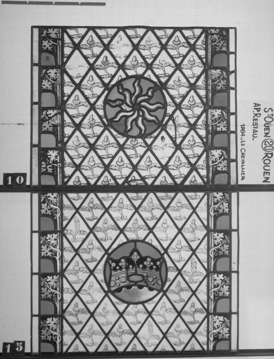 Fenêtre 20 ; Panneaux 10 - 15