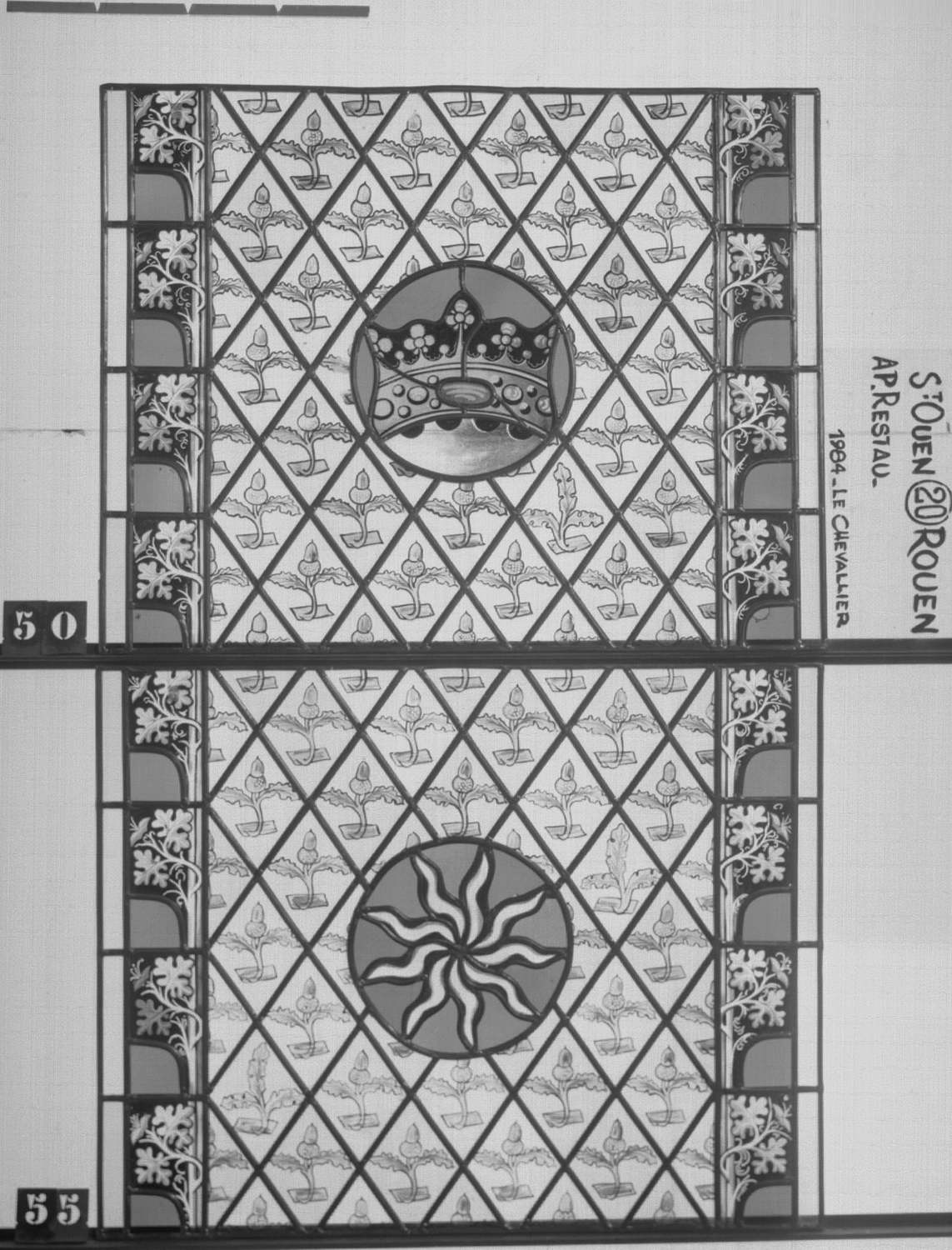 Fenêtre 20 ; Panneaux 50 - 55