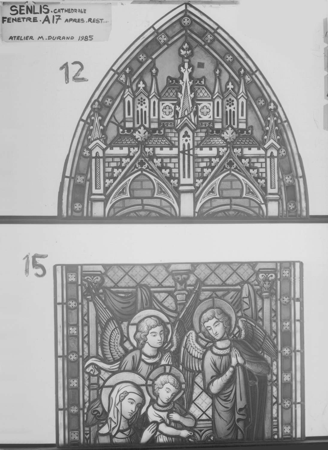 Fenêtre A17 ; Panneaux 12 - 15