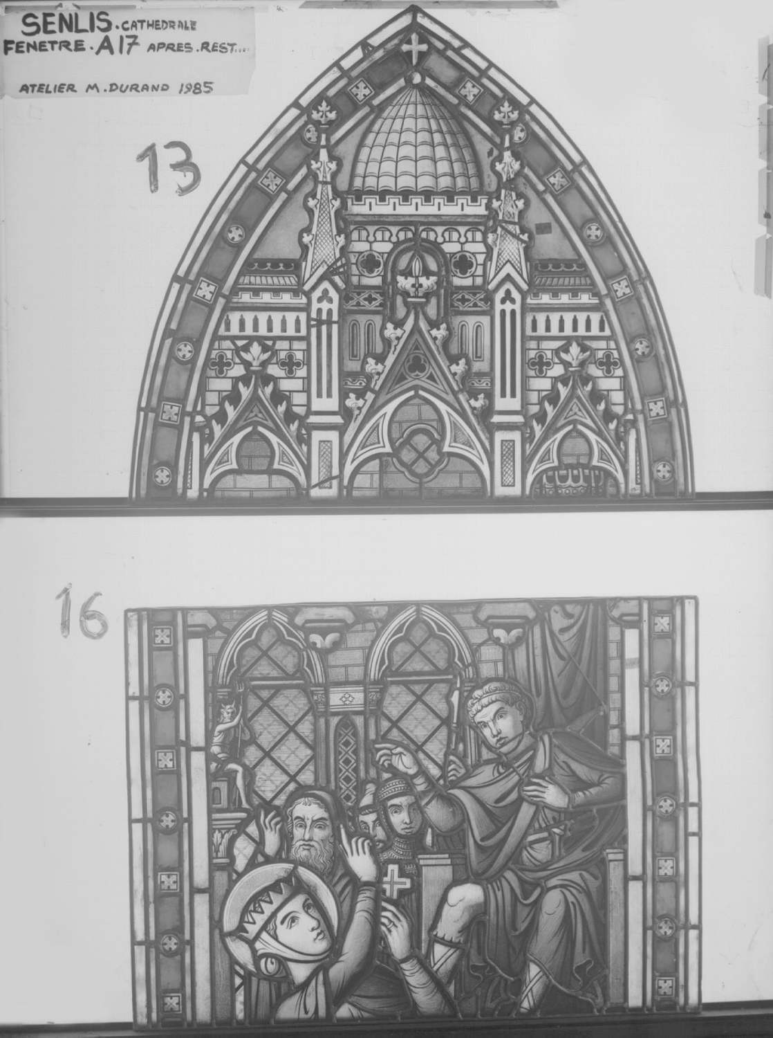 Fenêtre A17 ; Panneaux 13 - 16