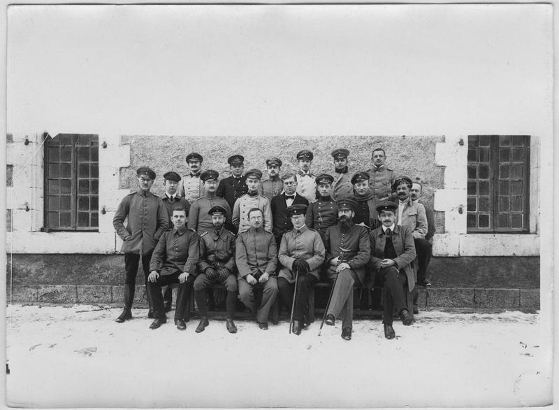 Dépôt d'officiers allemands. Groupe d'officiers allemands