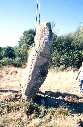 Menhir dit la Pierre du Communal ou la Pierre à Cupules d'Arnac