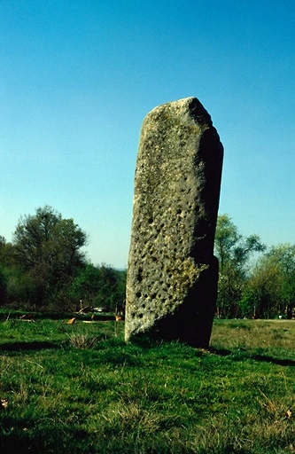 Menhir dit la Pierre du Communal ou la Pierre à Cupules d'Arnac