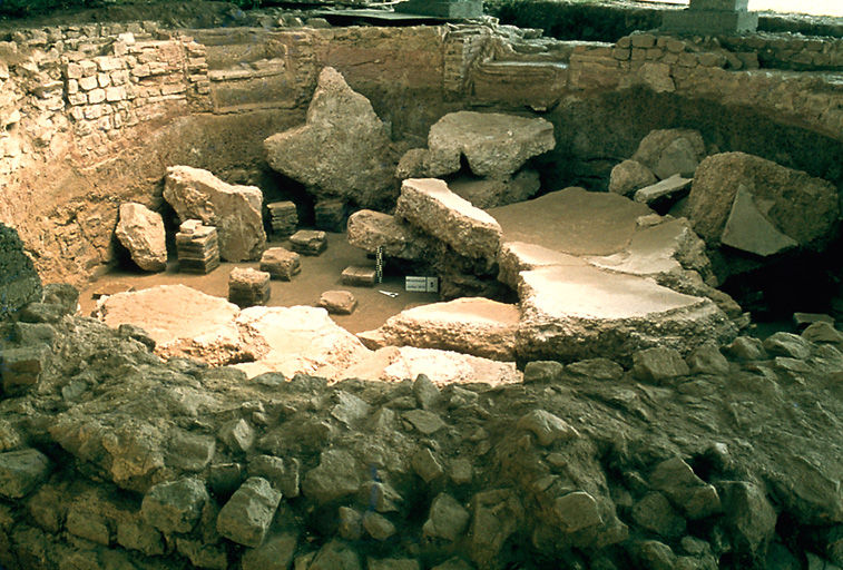 Vue générale du caldarium.