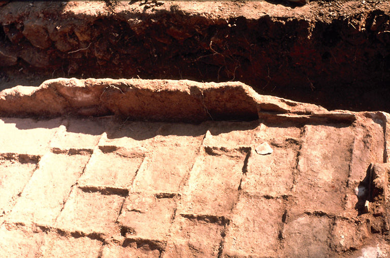 Détail du sol du caldarium.