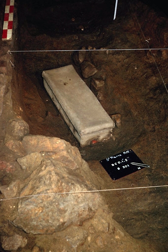 Sarcophage d'enfant (S. 301) en plomb.