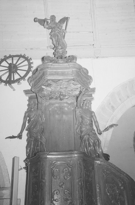 chaire à prêcher, vue partielle