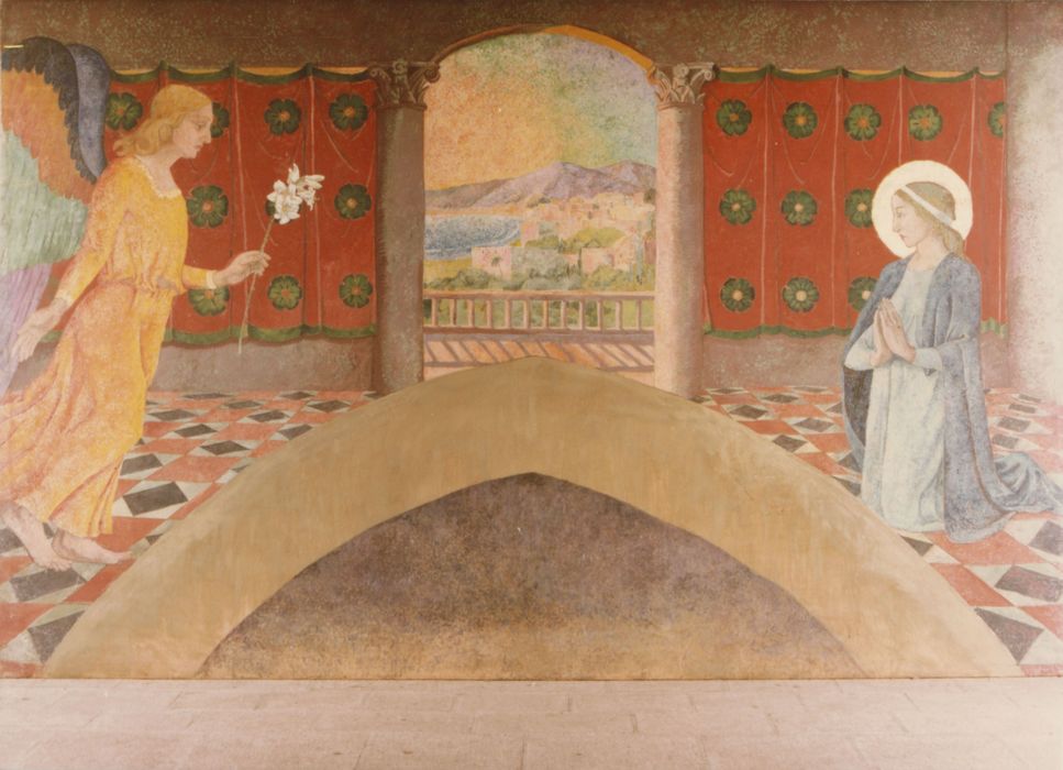 tableau (triptyque) : Annonciation
