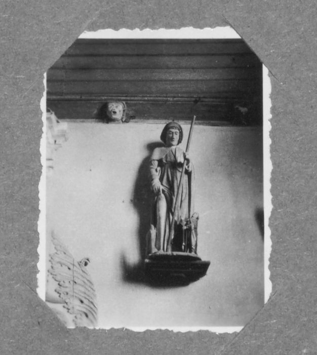 groupe sculpté : saint Roch