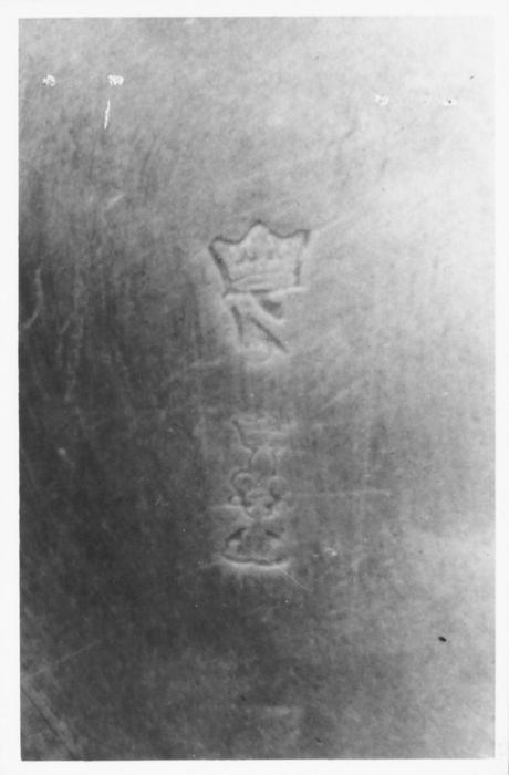 croix de procession, détail des poinçons