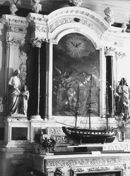 autel, retable, tableau : le Baptême du Christ