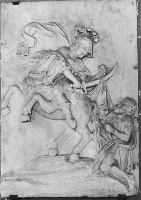 bas-relief : Charité de saint Martin